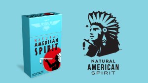 American Spirit Light Blue Box
